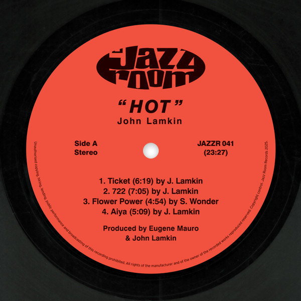 John Lamkin - Hot | Jazz Room Records (JAZZR 041) - 3