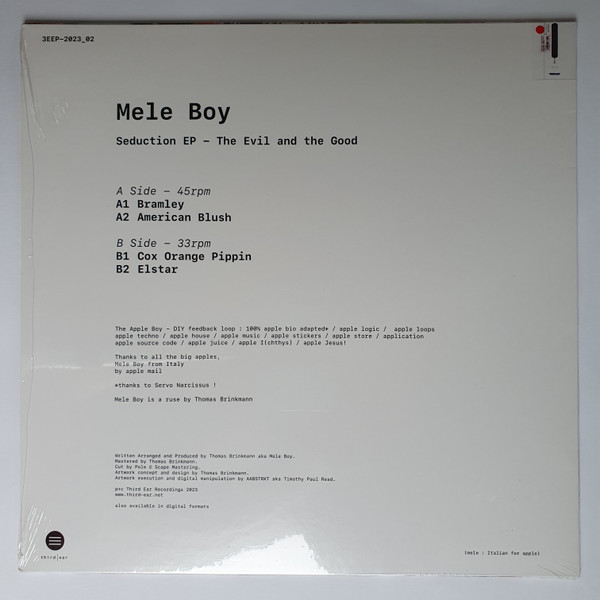 Mele Boy - Seduction EP – The Evil And The Good | Third Ear Recordings (3EEP-2023_02) - 2 Mele Boy - Seduction EP – The Evil And The Good | Third Ear Recordings (3EEP-2023_02) - 2
