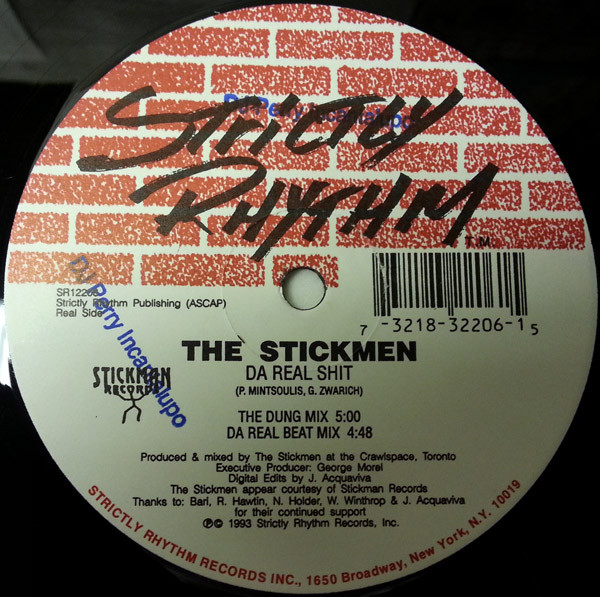 The Stickmen - Da Real Shit / Reach Out | Strictly Rhythm (SR12206) - 2