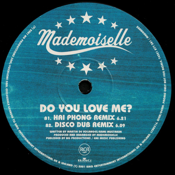 Mademoiselle - Do You Love Me? | RCA (74321 877 381) - 2