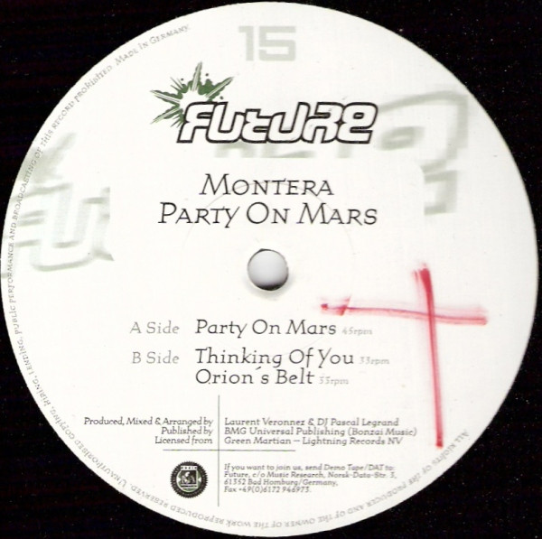 Montera - Party On Mars | Future Recordings (FUTURE 015-12)
