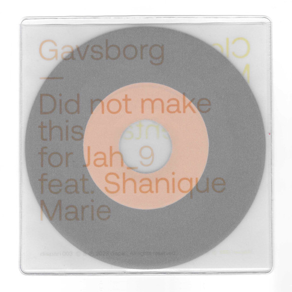 Cloud Management / Gavsborg - Tempentary Dance / Did not make this for Jah_9 feat. Shanique Marie | dispari (dispari003)