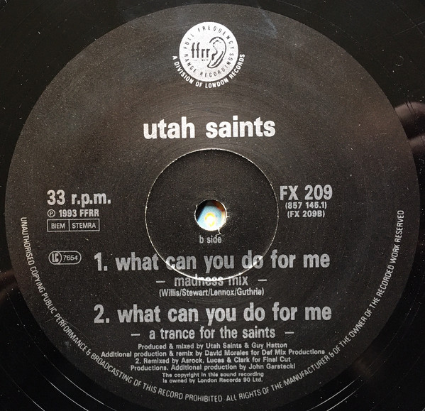 Utah Saints - Believe In Me | FFRR (FX 209) - 4 Utah Saints - Believe In Me | FFRR (FX 209) - 4