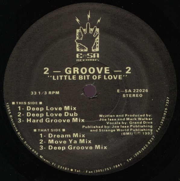 2-Groove-2 - Little Bit Of Love | E-SA Records (E-SA 22026) - main