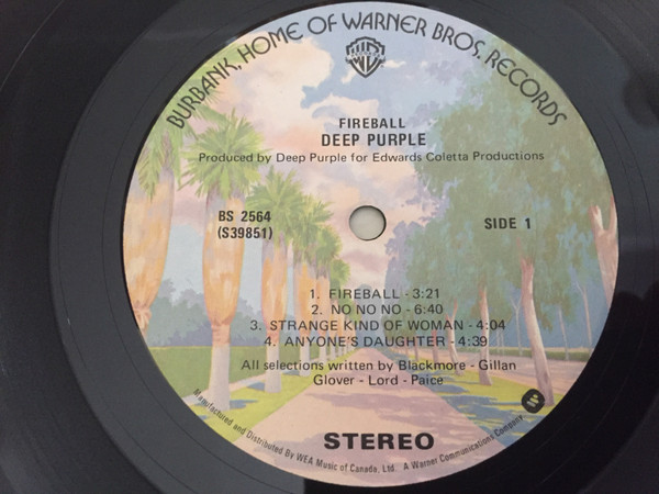 Deep Purple - Fireball | Warner Bros. Records (BS 2564) - 4 Deep Purple - Fireball | Warner Bros. Records (BS 2564) - 4