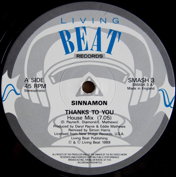 Sinnamon - Thanks To You | Living Beat Records (SMASH 3)