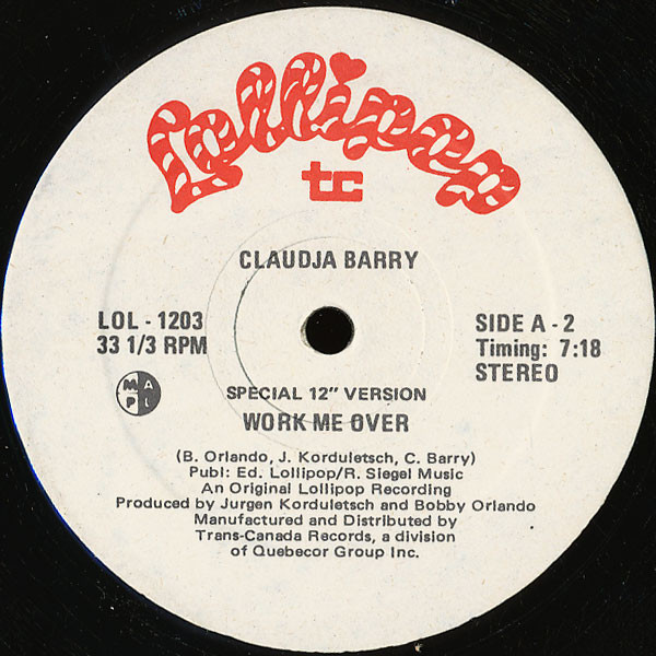 Claudja Barry - I Will Follow Him / Work Me Over | Lollipop Records (LOL - 1203) - 2