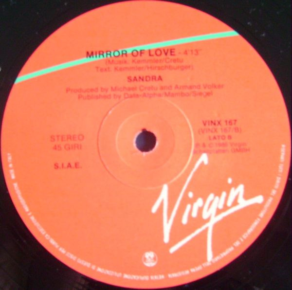 Sandra - Midnight Man | Virgin (VINX 167) - 3