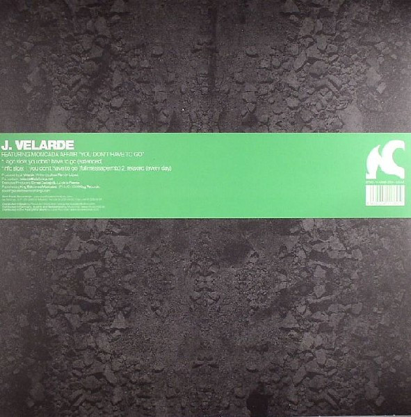 J. Velarde Featuring Moncada Affair - You Don't Have To Go | BeatFreak Recordings (BF0060) - 2