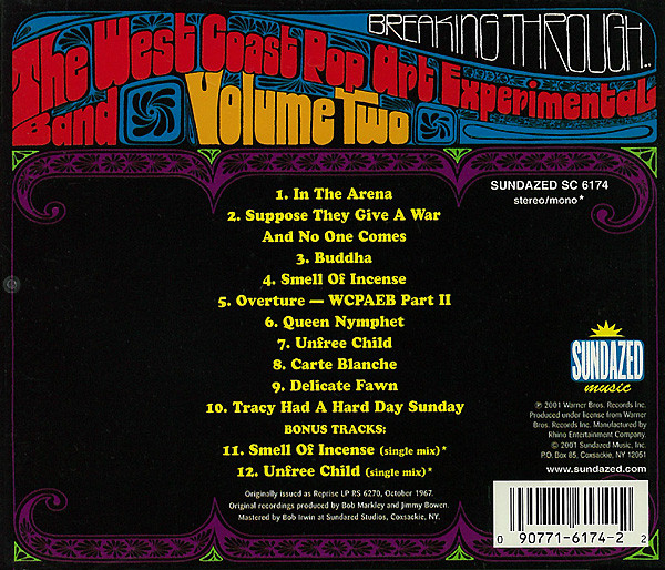 The West Coast Pop Art Experimental Band - Vol. 2 | Sundazed Music (SC 6174)