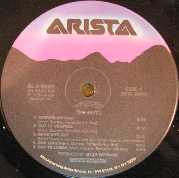 Krokus - The Blitz | Arista (AL 8-8243) - 3