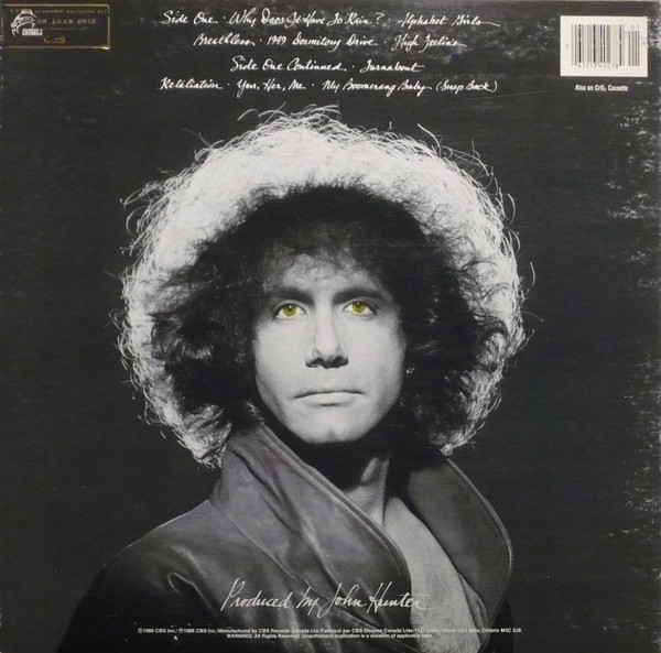 John Hunter - More Than Meets The Eye | CBS Associated Records (FZ 40278) - 2