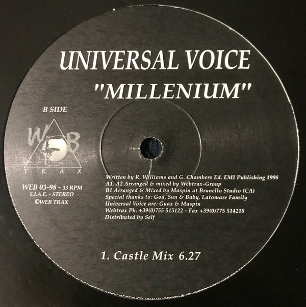 Universal Voice - Millenium | Web Trax (WEB 03-98) - main