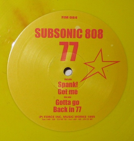 Subsonic 808 - 77 | Force Inc. Music Works (FIM 084)