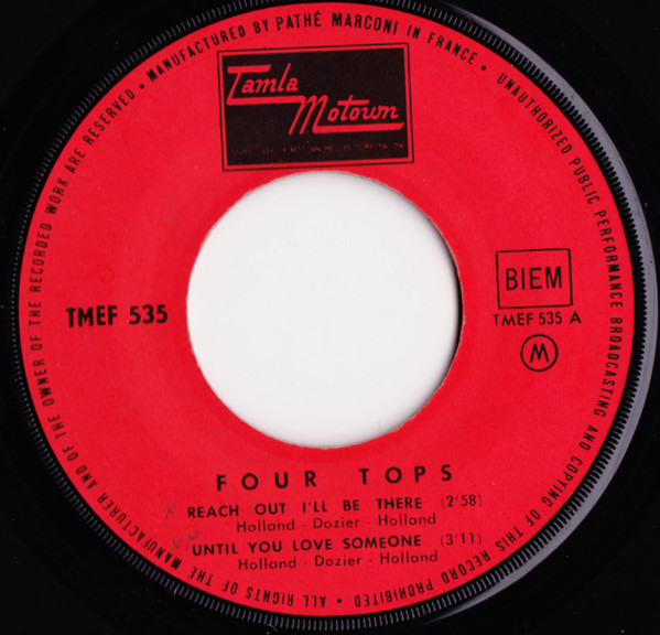 Four Tops - Reach Out I'll Be There | Tamla Motown (TMEF 535) - 4