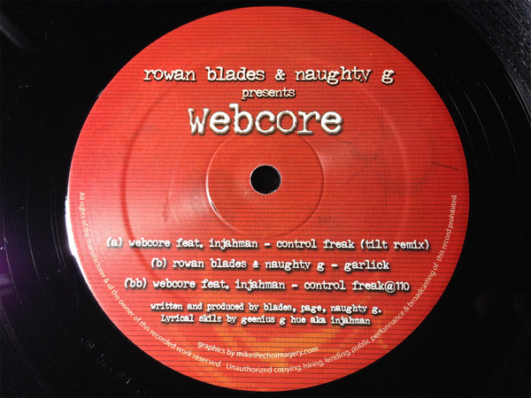 Rowan Blades & Naughty G presents Webcore - Control Freak | Rocksteady Records (ROCK001 P2)