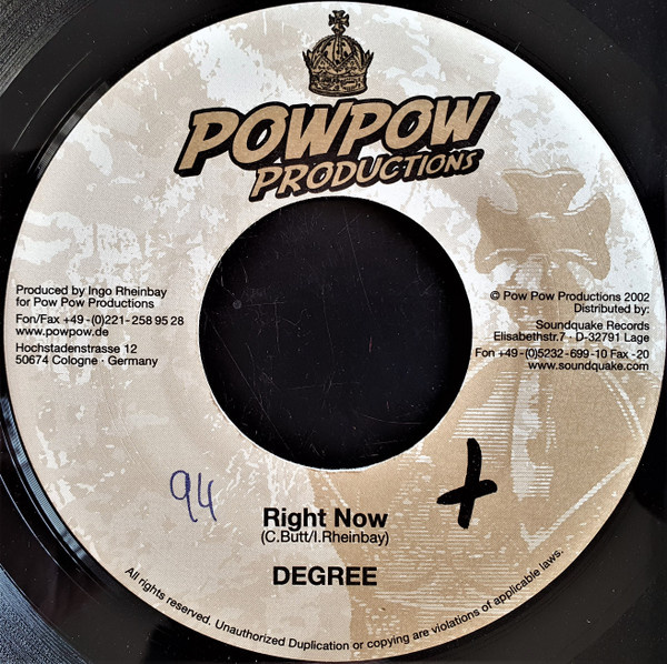 General Degree - Right Now | Pow Pow Productions (PPM-1)