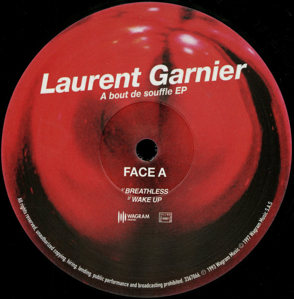 Laurent Garnier - A Bout De Souffle EP | Wagram Music (3367066) - 3