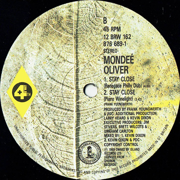 Mondeé Oliver - Stay Close | 4th & Broadway (12 BRW 162) - 4 Mondeé Oliver - Stay Close | 4th & Broadway (12 BRW 162) - 4
