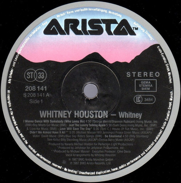 Whitney Houston - Whitney | Arista (208 141) - 3