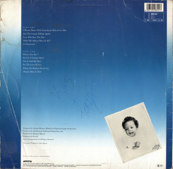 Whitney Houston - Whitney | Arista (208 141) - 2