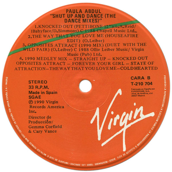 Paula Abdul - Shut Up And Dance (The Dance Mixes) | Virgin America (210704 (T)) - 3 Paula Abdul - Shut Up And Dance (The Dance Mixes) | Virgin America (210704 (T)) - 3
