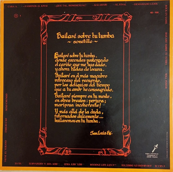Siniestro Total - Bailaré Sobre Tu Tumba | DRO (4D-150) - 2 Siniestro Total - Bailaré Sobre Tu Tumba | DRO (4D-150) - 2