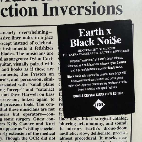Earth , Black Noi$e - Geometry Of Murder : The Extra Capsular Extraction Inversions | Fire Records (none) - 4 Earth , Black Noi$e - Geometry Of Murder : The Extra Capsular Extraction Inversions | Fire Records (none) - 4