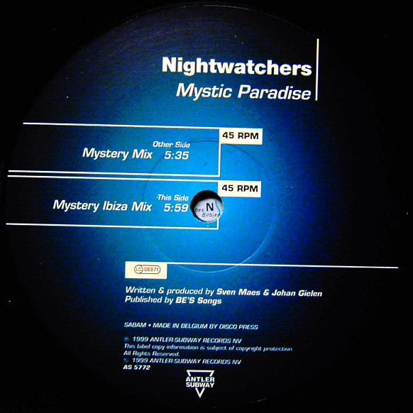 Nightwatchers - Mystic Paradise | Antler-Subway (AS 5772) - 2