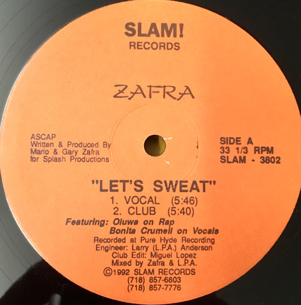 Zafra - Let's Sweat | Slam Records (SLAM-3802) - main
