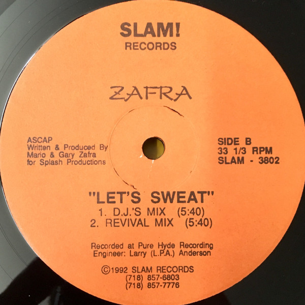Zafra - Let's Sweat | Slam Records (SLAM-3802) - 2