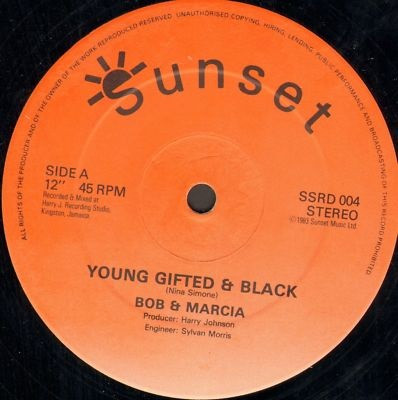 Bob & Marcia / Lloyd Robinson - Young Gifted & Black / Cuss Cuss | Sunset Records (SSRD 004)