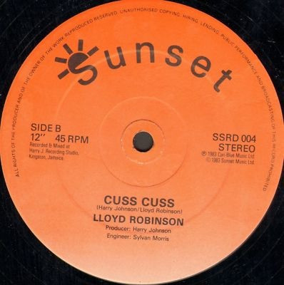 Bob & Marcia / Lloyd Robinson - Young Gifted & Black / Cuss Cuss | Sunset Records (SSRD 004) - 2