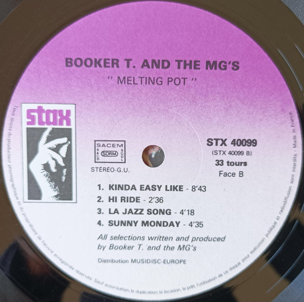 Booker T & The MG's - Melting Pot [Vinyl] | Stax (STX 40099) - 4