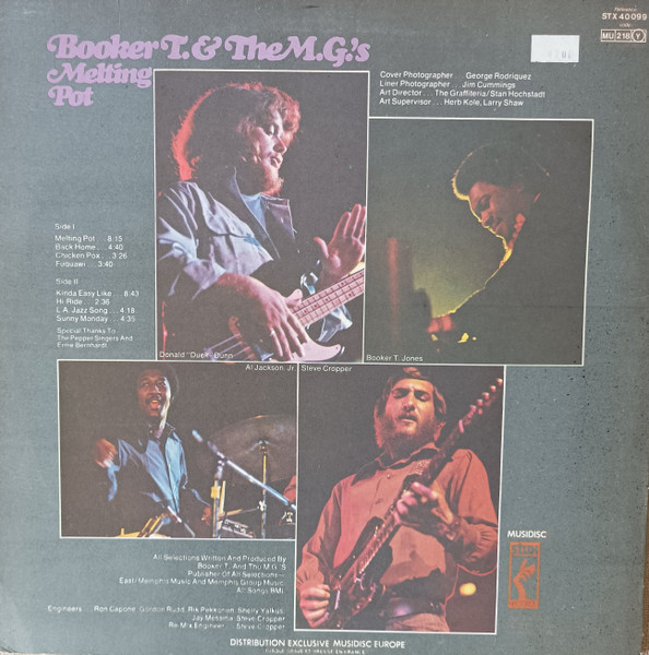 Booker T & The MG's - Melting Pot [Vinyl] | Stax (STX 40099) - 2