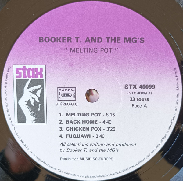 Booker T & The MG's - Melting Pot [Vinyl] | Stax (STX 40099) - 3