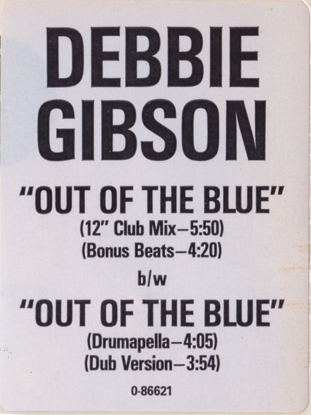 Debbie Gibson - Out Of The Blue | Atlantic (0-86621) - 4 Debbie Gibson - Out Of The Blue | Atlantic (0-86621) - 4