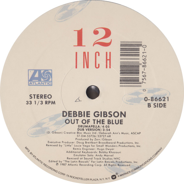 Debbie Gibson - Out Of The Blue | Atlantic (0-86621) - 3 Debbie Gibson - Out Of The Blue | Atlantic (0-86621) - 3
