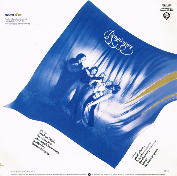 Renaissance - Azure D'or | Warner Bros. Records (WB 56 633) - 2