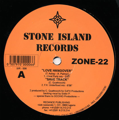 Zone-22 - Love Hangover | Stone Island Records (SIR-006)