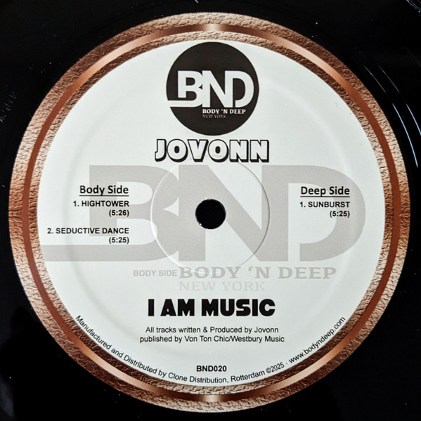 Jovonn - I Am Music | Body 'N Deep (BND020)