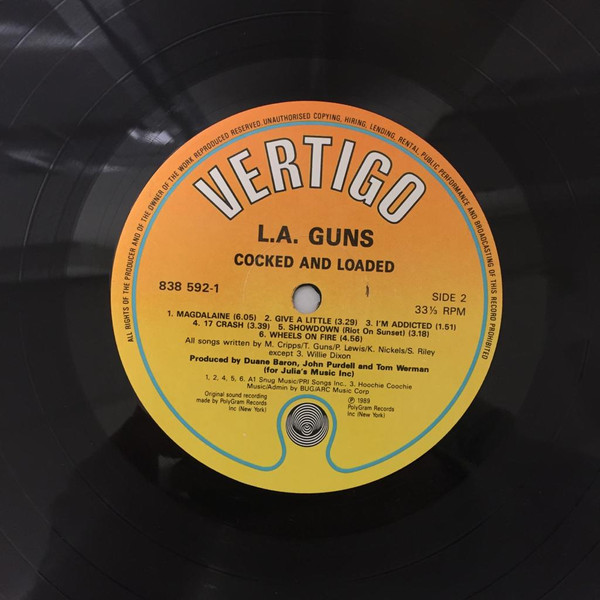 L.A. Guns - Cocked & Loaded | Vertigo (838 592-1) - 4
