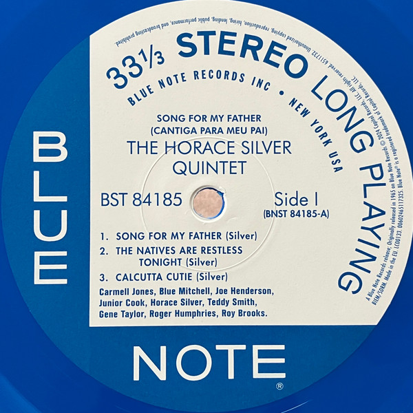 The Horace Silver Quintet - Song For My Father (Cantiga Para Meu Pai) | Blue Note (6511732) - 3
