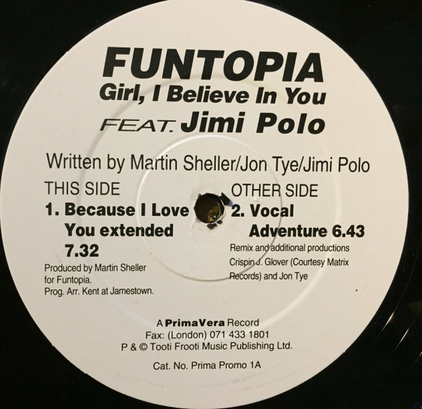 Funtopia Feat. Jimi Polo - Girl, I Believe In You | PrimaVera (Prima Promo 1A)