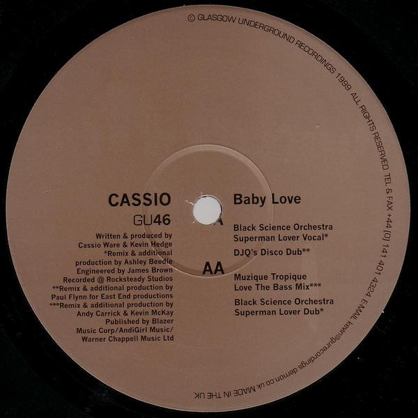 Cassio Ware - Baby Love | Glasgow Underground (GU46) - main