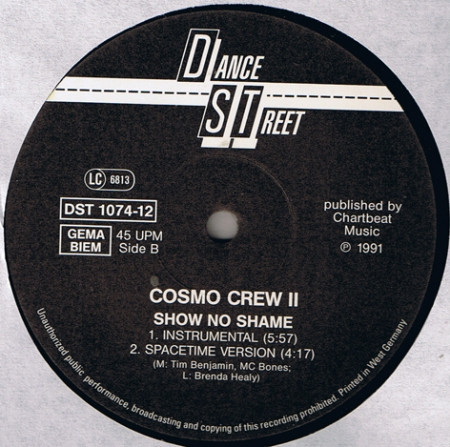 Cosmo Crew - Show No Shame | Dance Street (DST 1074-12) - 3