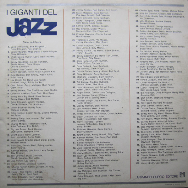 Bill Coleman / Dizzy Gillespie / Sarah Vaughan / Henry "Red" Allen - I Giganti Del Jazz Vol. 22 | Curcio (GJ-22) - 2