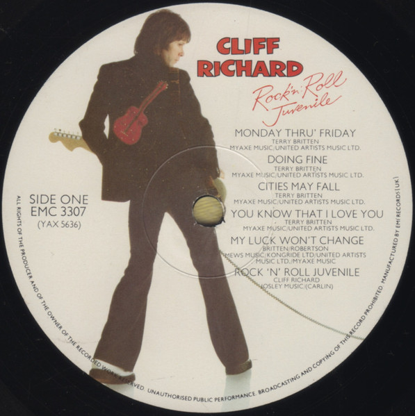Cliff Richard - Rock 'N' Roll Juvenile | EMI (EMC 3307) - 3