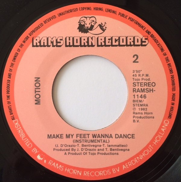 Motion - Make My Feet Wanna Dance | Rams Horn Records (RAMSH-1146) - 4