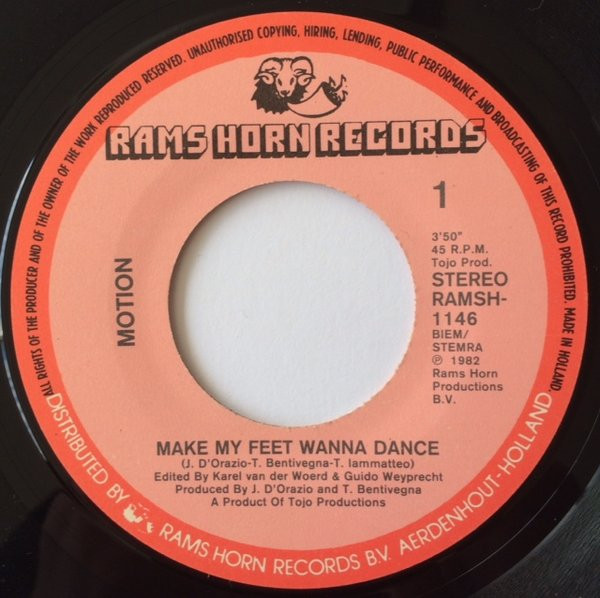 Motion - Make My Feet Wanna Dance | Rams Horn Records (RAMSH-1146) - 3